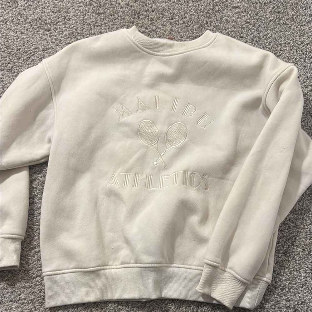 Cream Malibu Athletics Sweatshirt